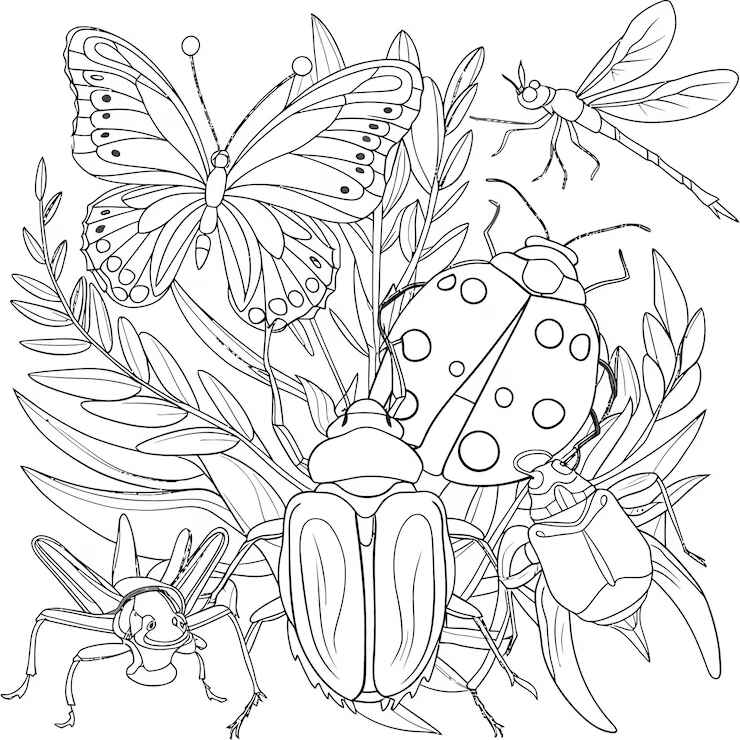 Desenho de Insetos Desenho Colorir Imprimir 38
