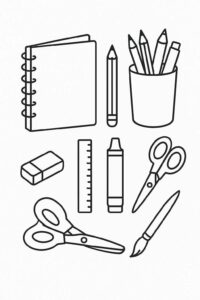 Desenho de Objetos 2 Desenho Para Colorir Imprimir