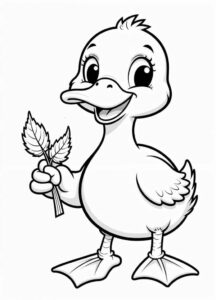 Desenho de Patinho Desenho Colorir Imprimir 06