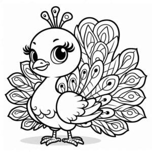 Desenho de Pavao Desenho Colorir Imprimir 41