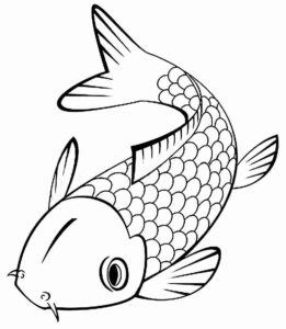 Desenho de Peixes Desenho Colorir Imprimir 015