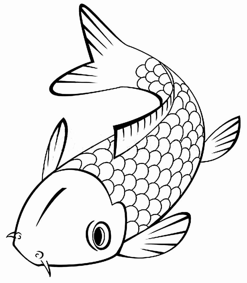 Desenho de Peixes Desenho Colorir Imprimir 015