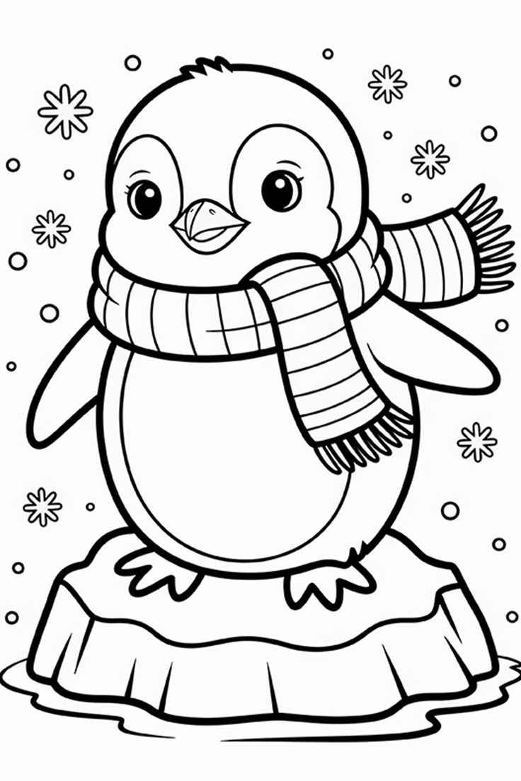 Desenho de Pinguim Desenho Colorir Imprimir 33