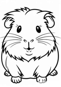 Desenho de Porquinho Da India Desenho Colorir Imprimir 11