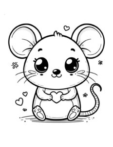 Desenho de Rato Desenho Colorir Imprimir 17