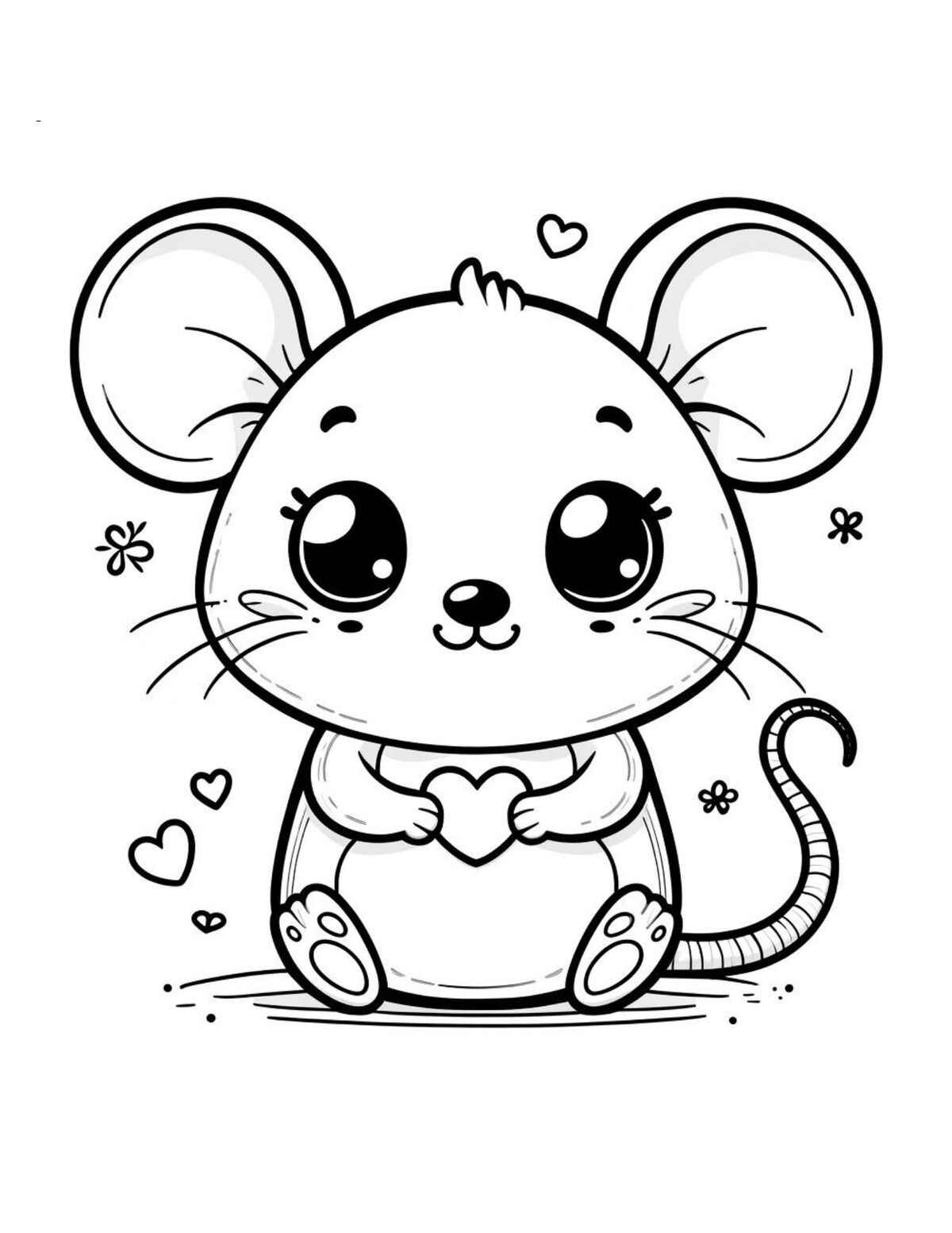 Desenho de Rato Desenho Colorir Imprimir 17