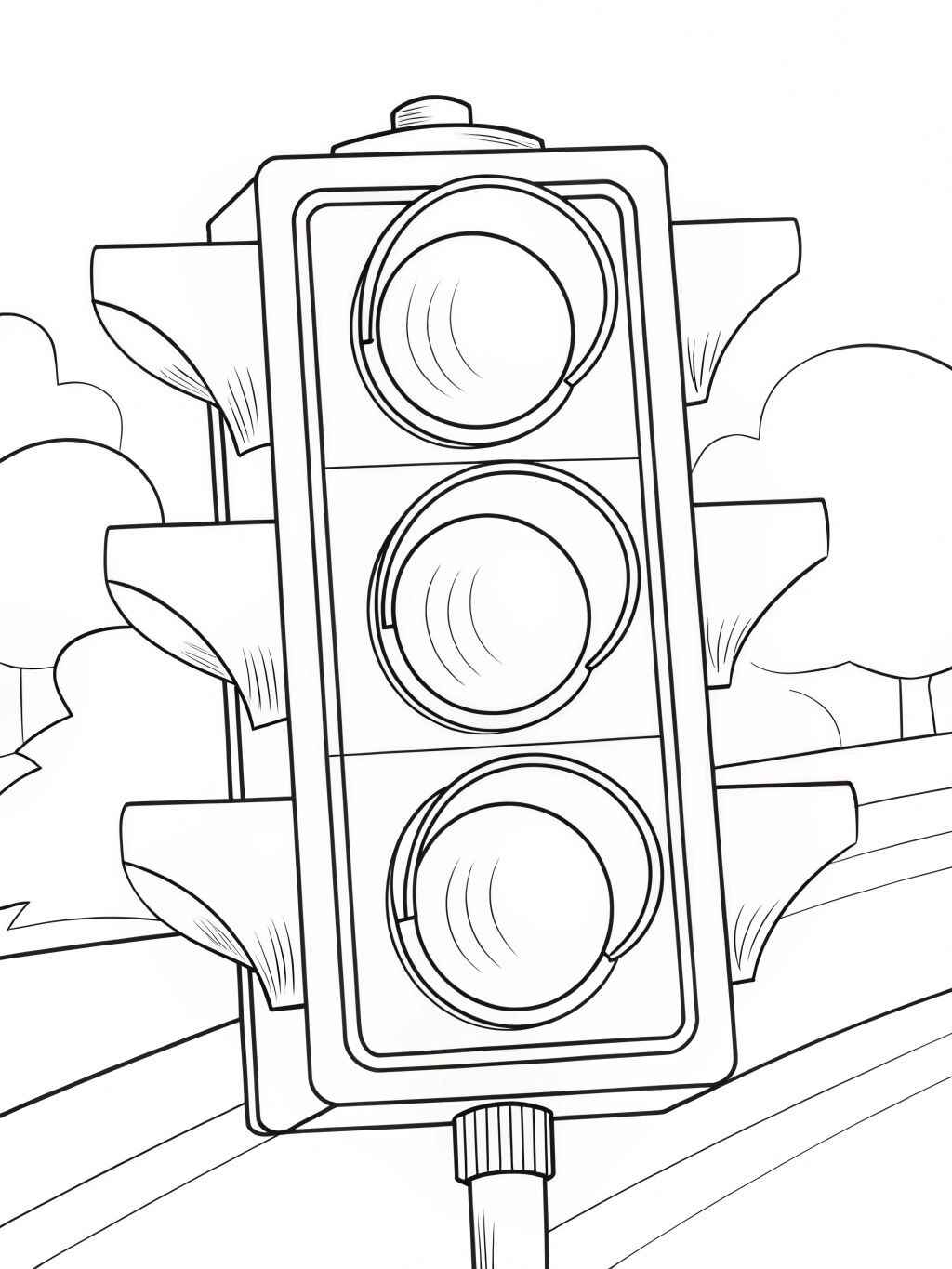 Desenho de Semaforo Desenho Colorir Imprimir 08