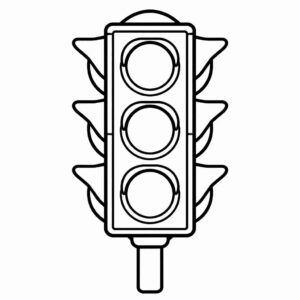 Desenho de Semaforo Desenho Colorir Imprimir 10
