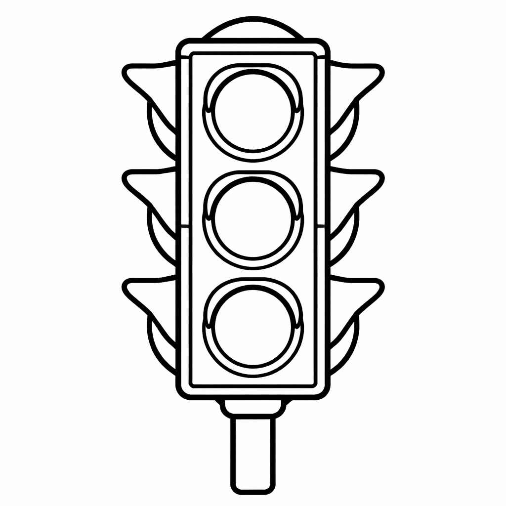 Desenho de Semaforo Desenho Colorir Imprimir 10