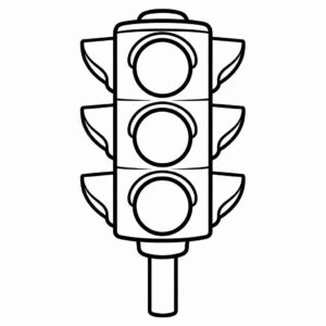 Desenho de Semaforo Desenho Colorir Imprimir 11