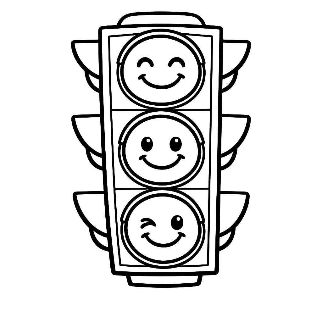 Desenho de Semaforo Desenho Colorir Imprimir 13