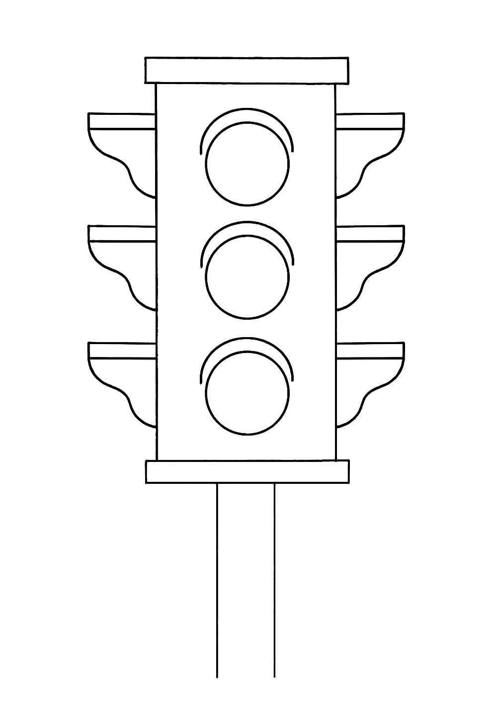 Desenho de Semaforo Desenho Colorir Imprimir 16