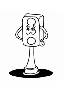 Desenho de Semaforo Desenho Colorir Imprimir 19