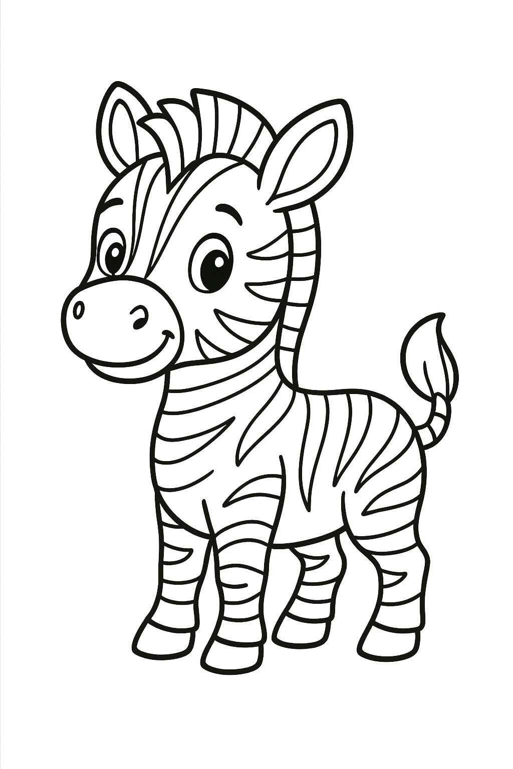 Desenho de Zebra Desenho Colorir Imprimir 09