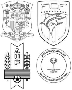 Desenho de Desenho Grupo H Copa Do Mundo 2026 Para Colorir