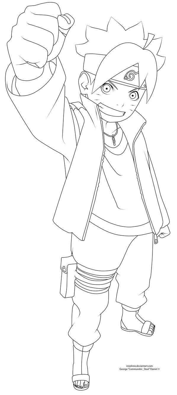 Desenho de Boruto Desenho Colorir Imprimir 01