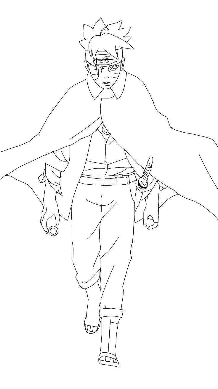 Desenho de Boruto Desenho Colorir Imprimir 04