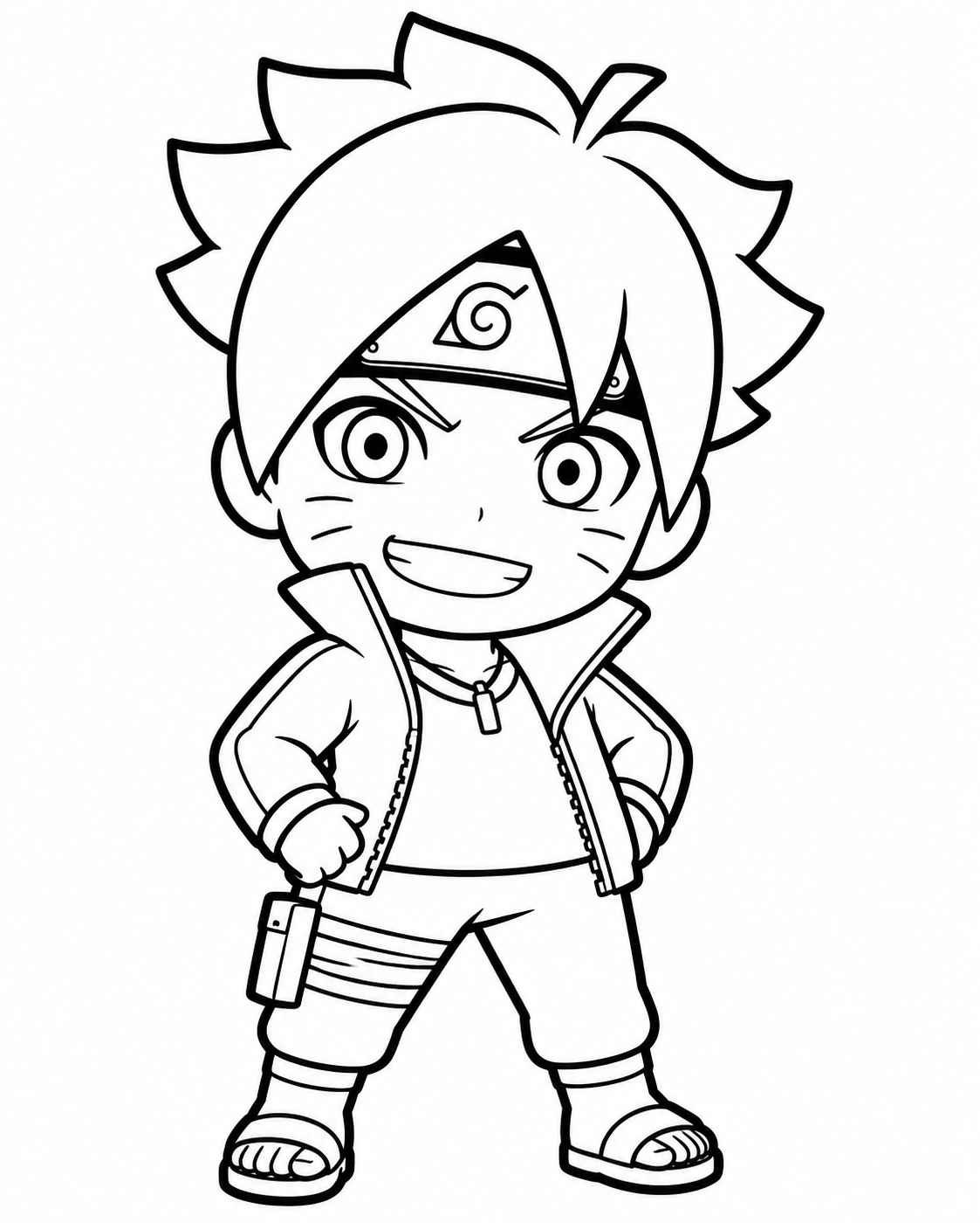 Desenho de Boruto Desenho Colorir Imprimir 07