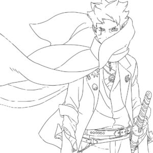 Desenho de Boruto Desenho Colorir Imprimir 09