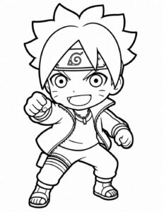 Desenho de Boruto Desenho Colorir Imprimir 10