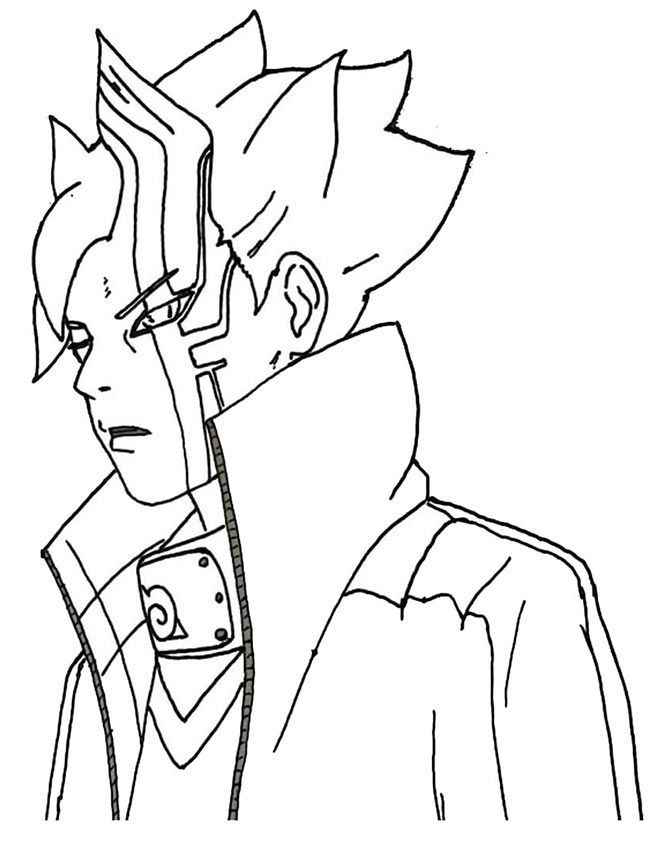 Desenho de Boruto Desenho Colorir Imprimir 13