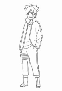 Desenho de Boruto Desenho Colorir Imprimir 16