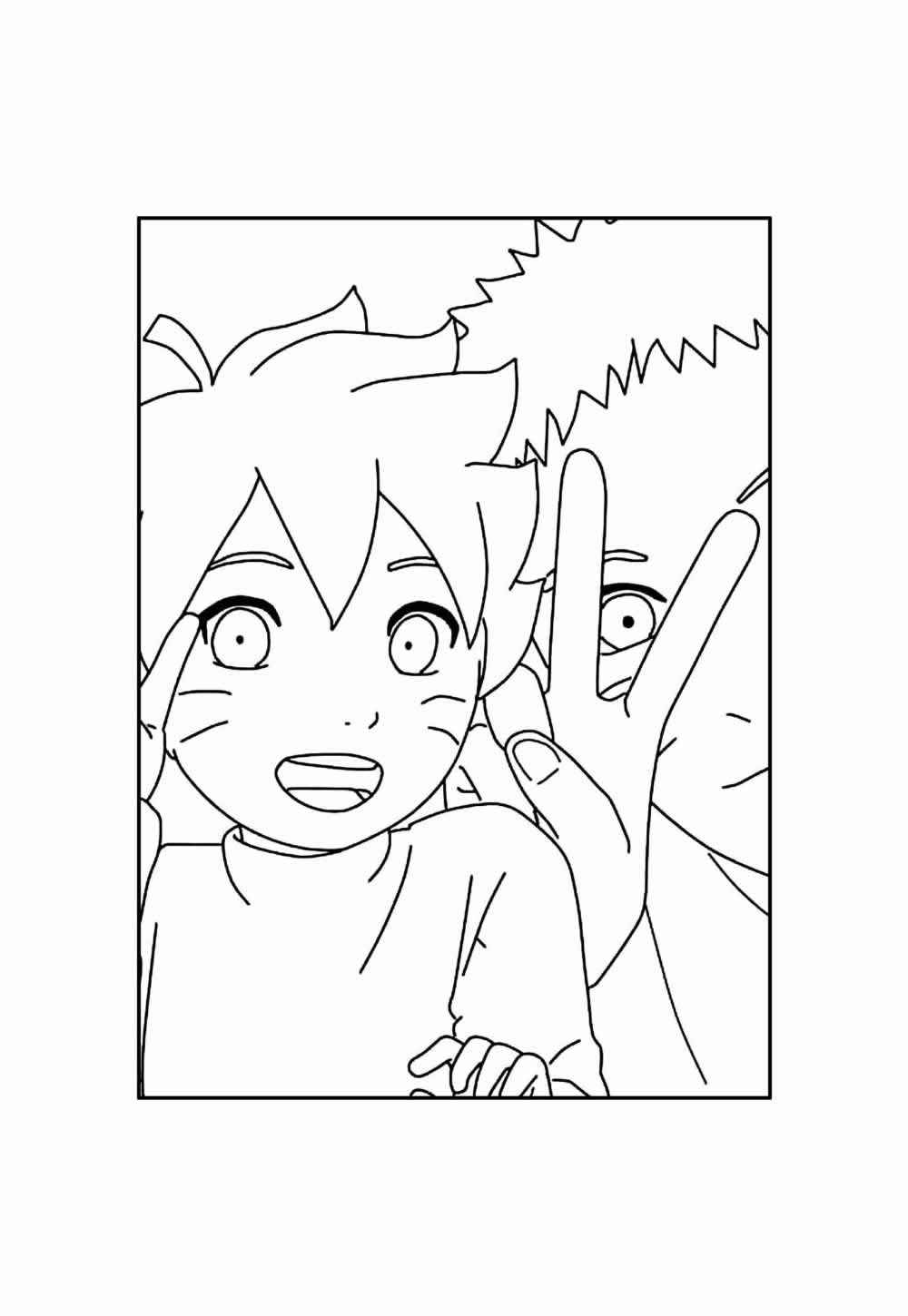 Desenho de Boruto Desenho Colorir Imprimir 17