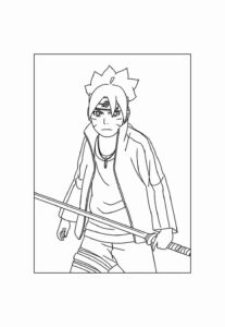Desenho de Boruto Desenho Colorir Imprimir 18