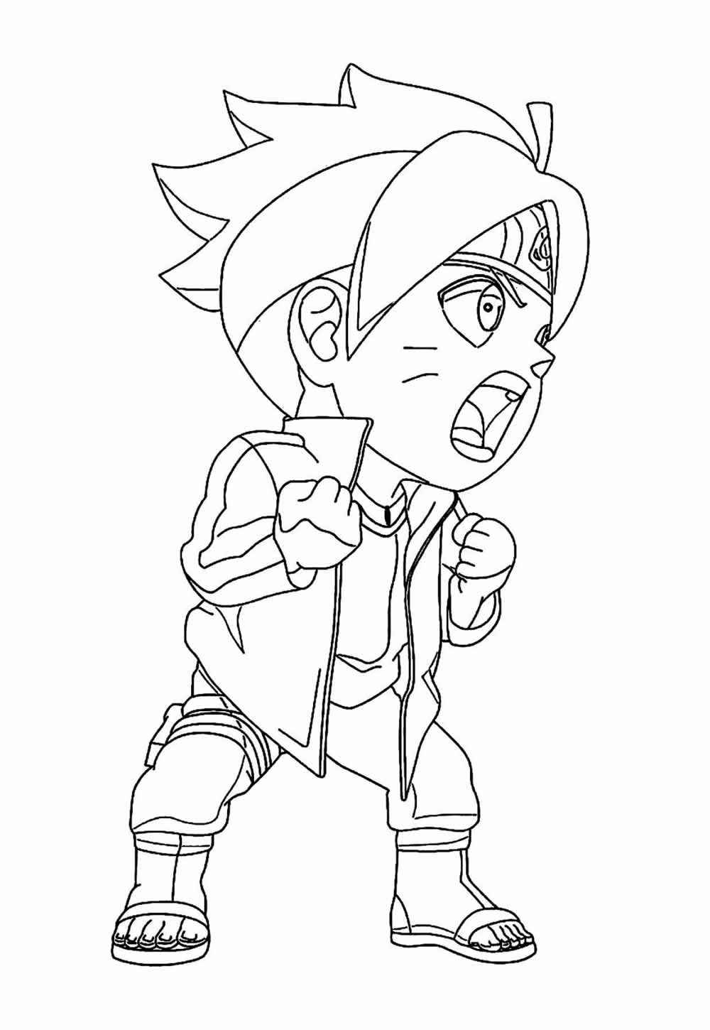 Desenho de Boruto Desenho Colorir Imprimir 21
