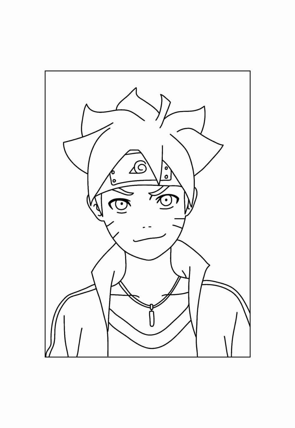 Desenho de Boruto Desenho Colorir Imprimir 22