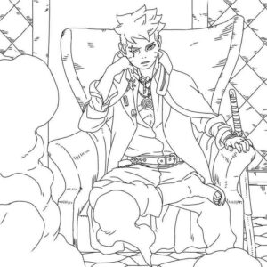 Desenho de Boruto Desenho Colorir Imprimir 25