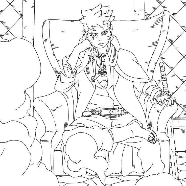 Desenho de Boruto Desenho Colorir Imprimir 25