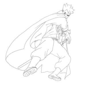 Desenho de Boruto Desenho Colorir Imprimir 26