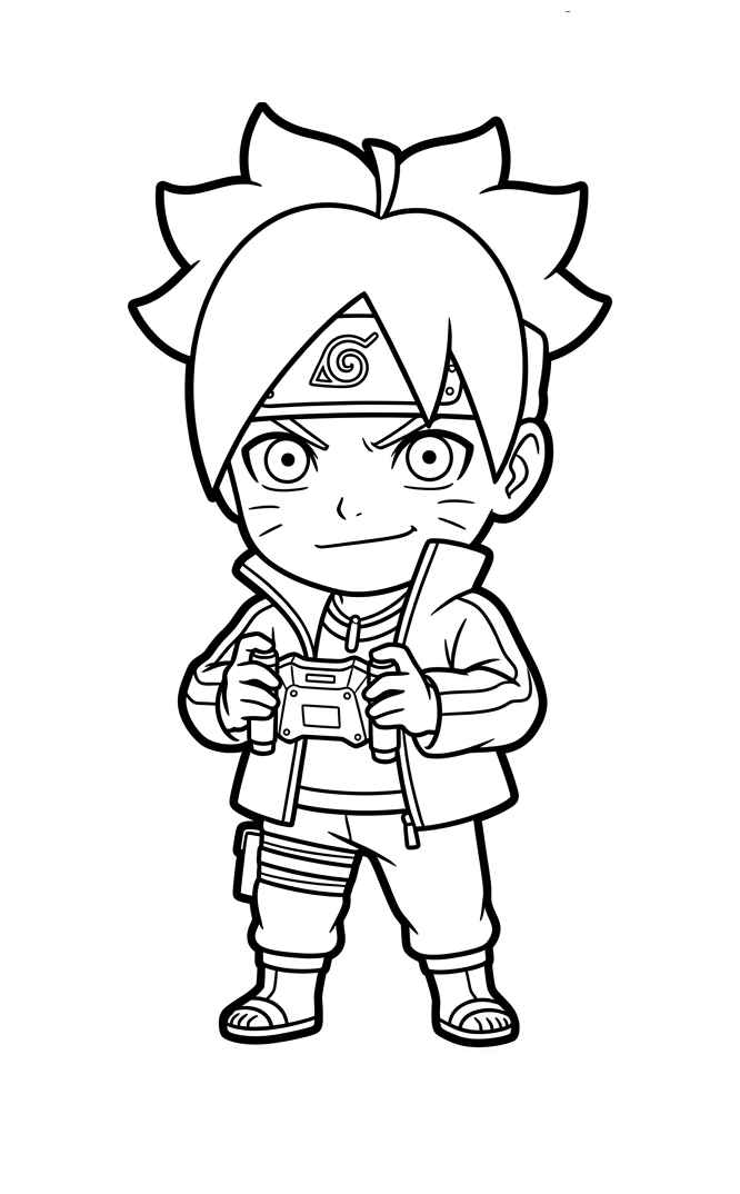 Desenho de Boruto Desenho Colorir Imprimir 29