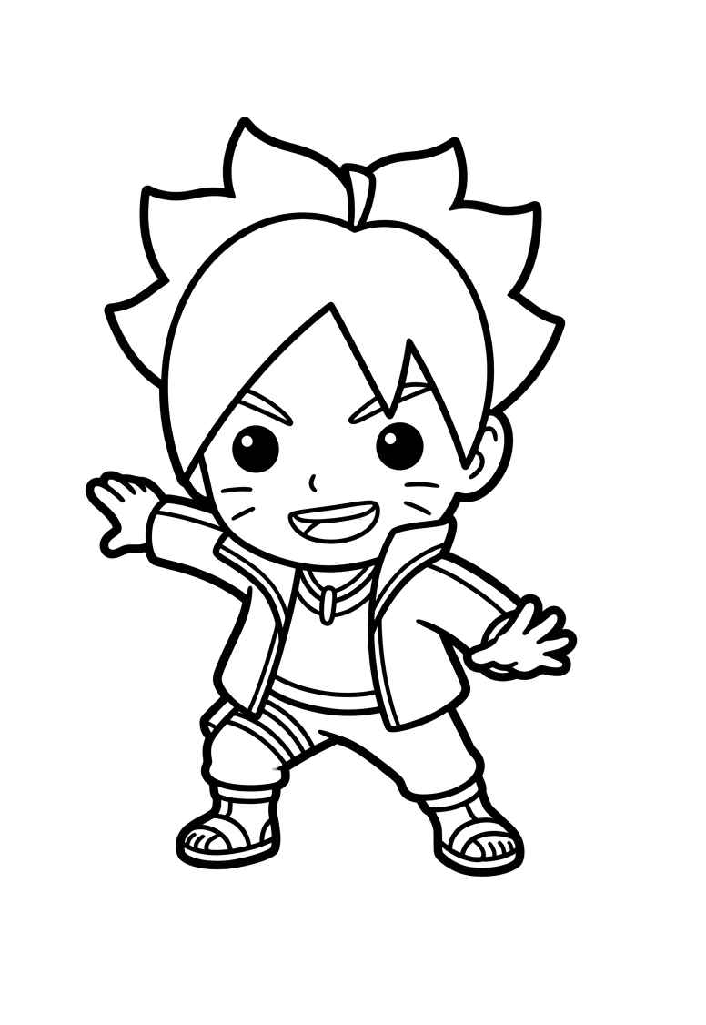 Desenho de Boruto Desenho Colorir Imprimir 31