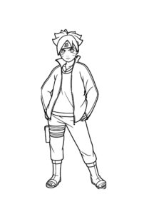 Desenho de Boruto Desenho Colorir Imprimir 32