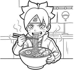Desenho de Boruto Desenho Colorir Imprimir 33