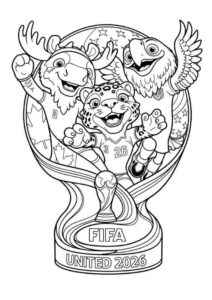Desenho de Copa Do Mundo 2026 Desenho Colorir Imprimir 01