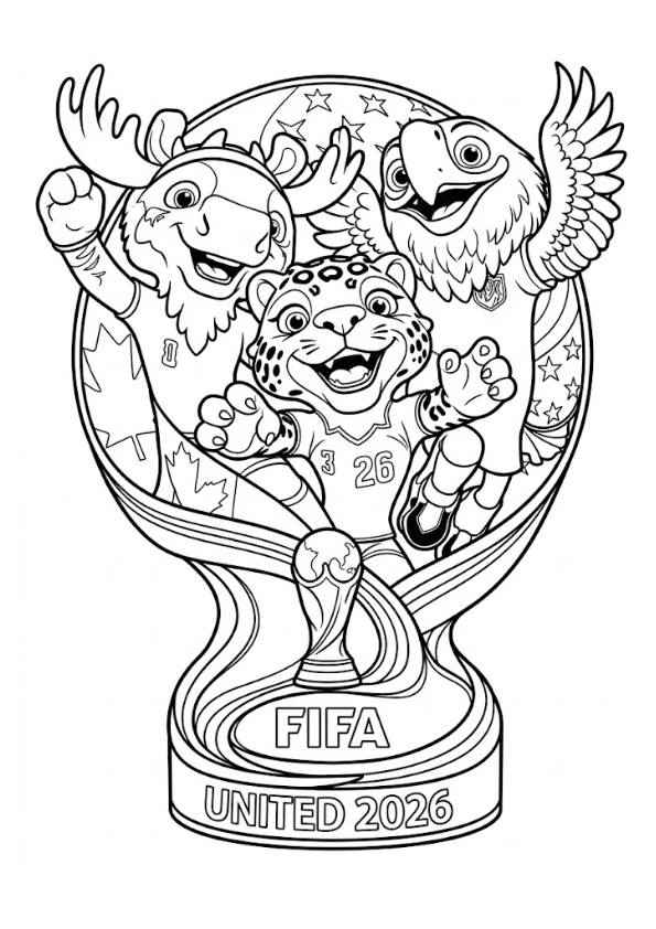 Desenho de Copa Do Mundo 2026 Desenho Colorir Imprimir 01