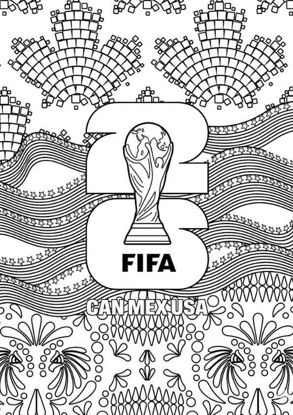 Desenho de Copa Do Mundo 2026 Desenho Colorir Imprimir 02