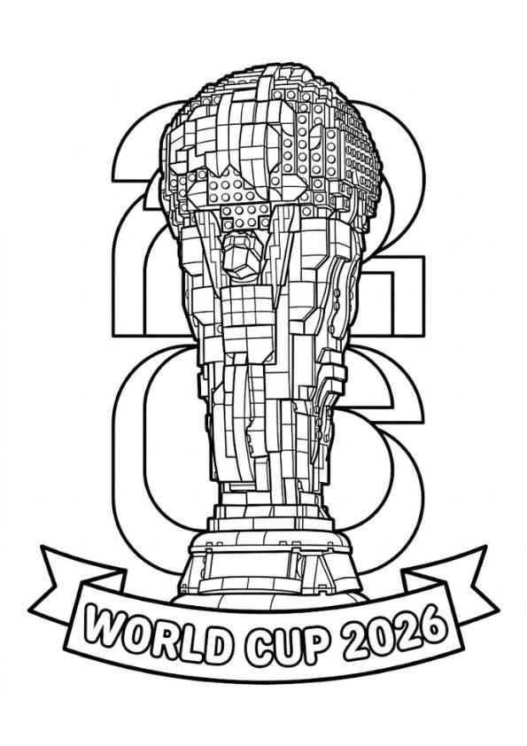 Desenho de Copa Do Mundo 2026 Desenho Colorir Imprimir 07