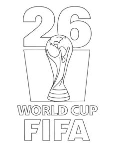 Desenho de Copa Do Mundo 2026 Desenho Colorir Imprimir 23
