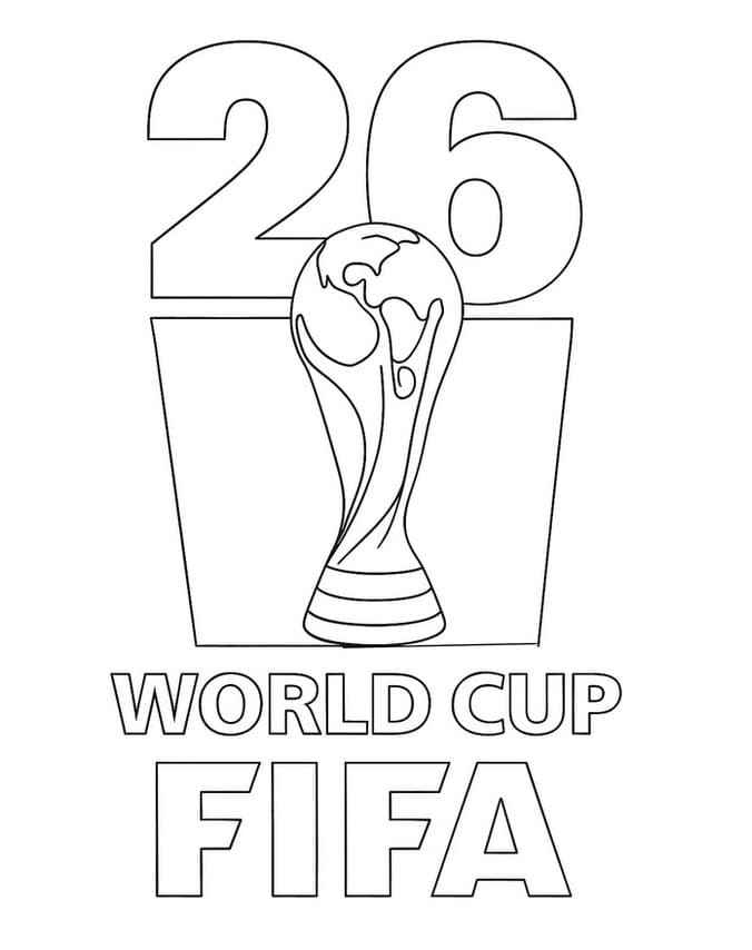 Desenho de Copa Do Mundo 2026 Desenho Colorir Imprimir 23