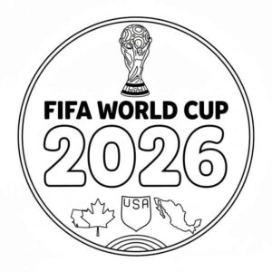 Desenho de Copa Do Mundo 2026 Desenho Colorir Imprimir 25