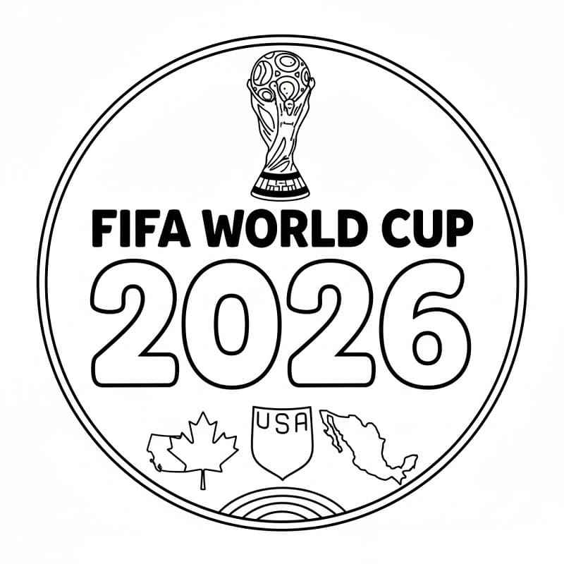 Desenho de Copa Do Mundo 2026 Desenho Colorir Imprimir 25