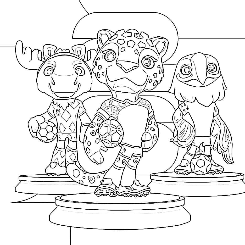 Desenho de Copa Do Mundo 2026 Desenho Colorir Imprimir 26