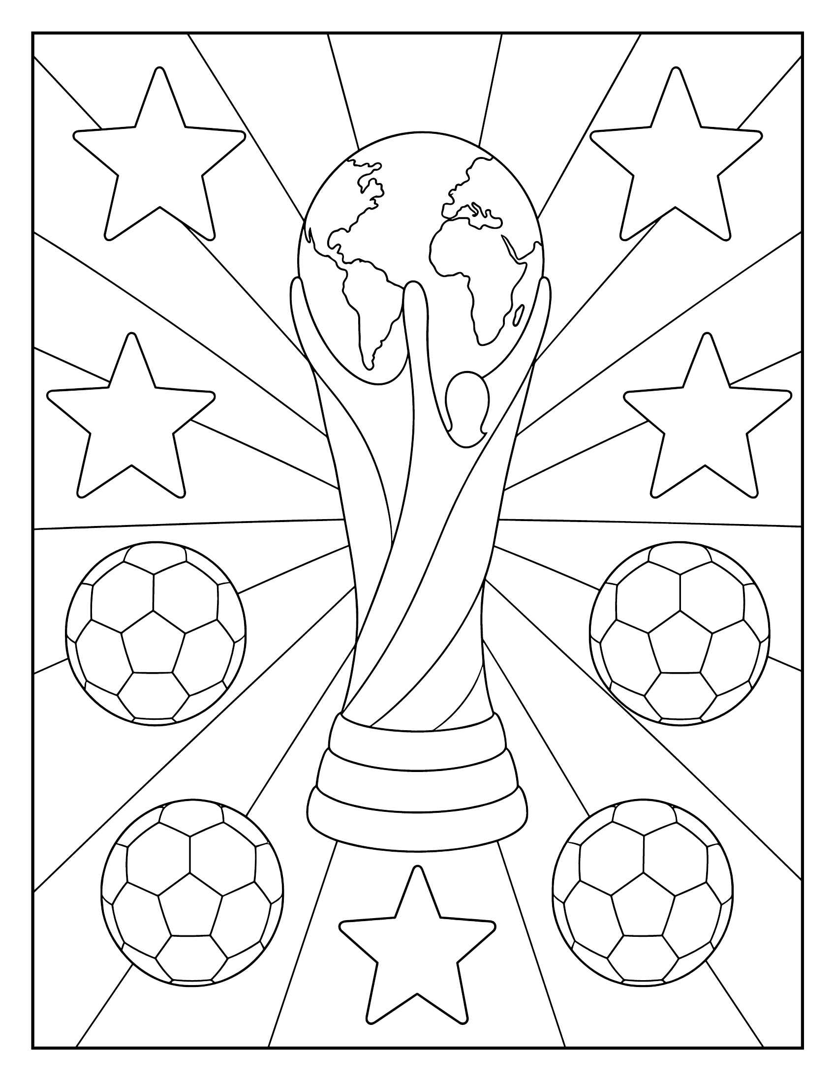 Desenho de Copa Do Mundo 2026 Desenho Colorir Imprimir 27