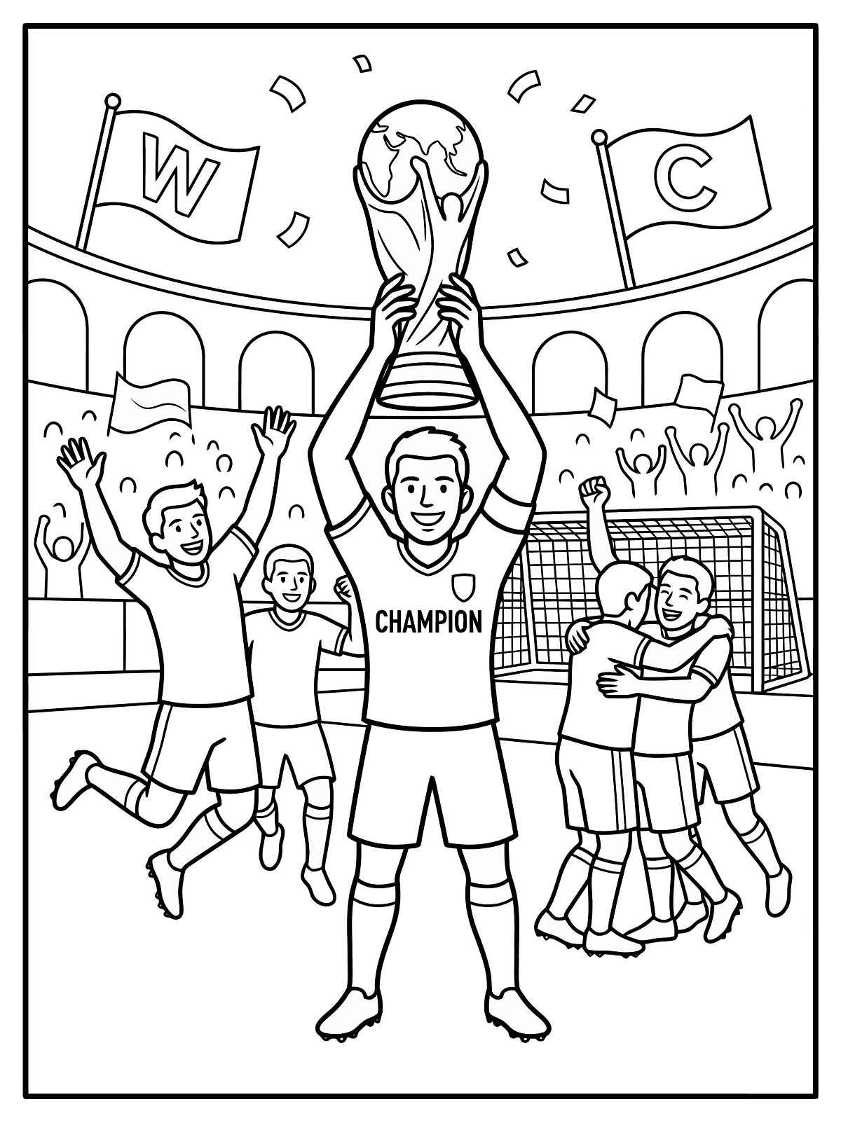 Desenho de Copa Do Mundo 2026 Desenho Colorir Imprimir 28