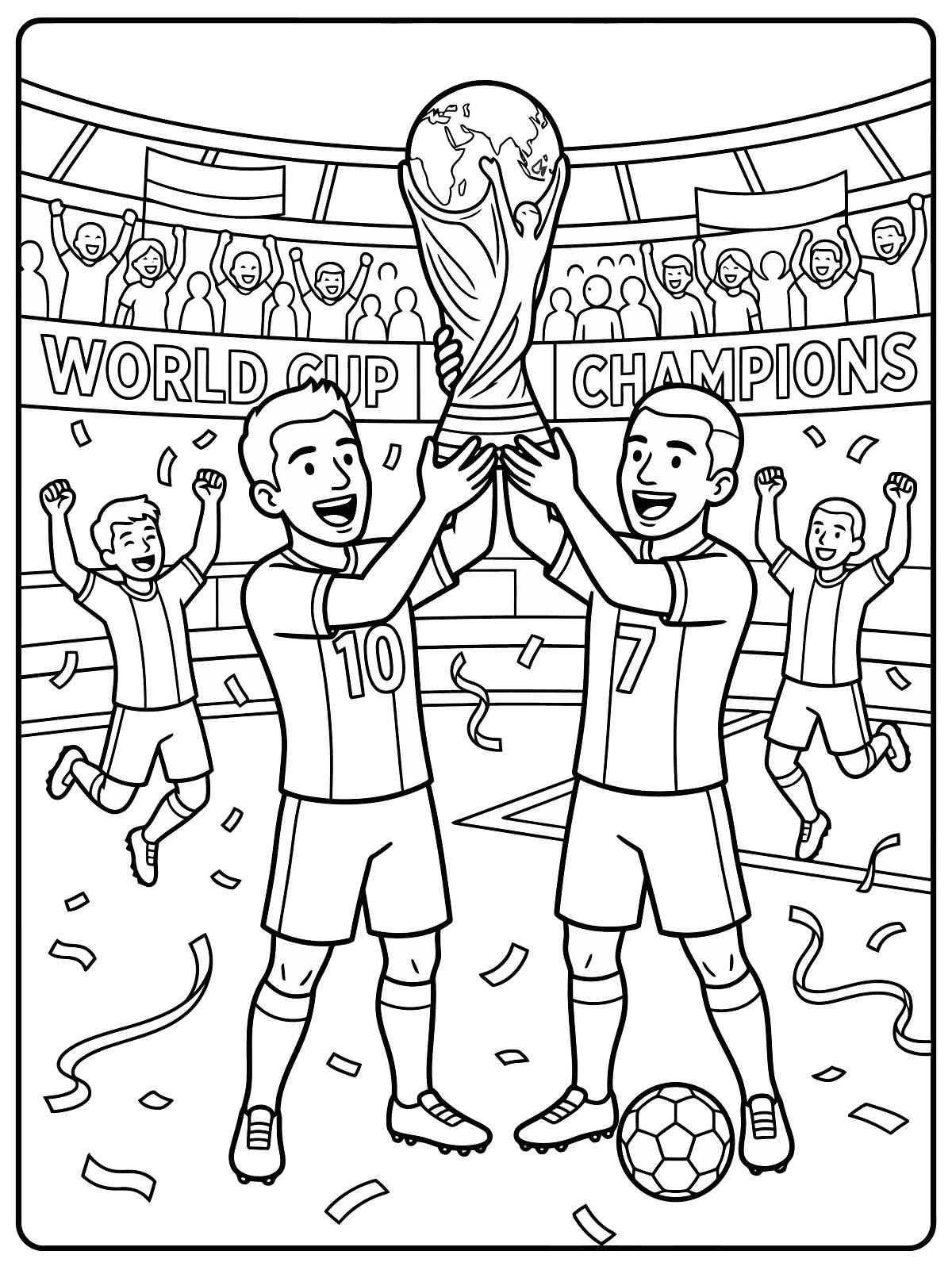 Desenho de Copa Do Mundo 2026 Desenho Colorir Imprimir 29