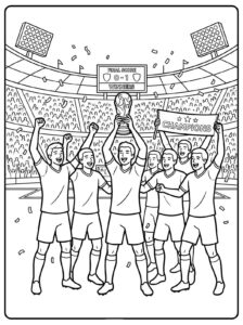 Desenho de Copa Do Mundo 2026 Desenho Colorir Imprimir 30